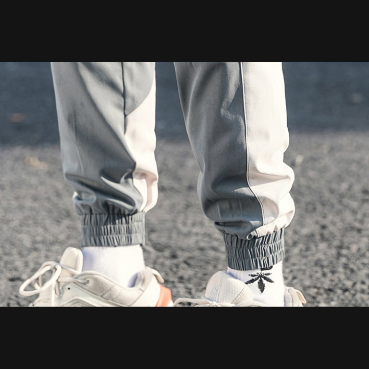 Cargo Jogger Pants | Grey-White