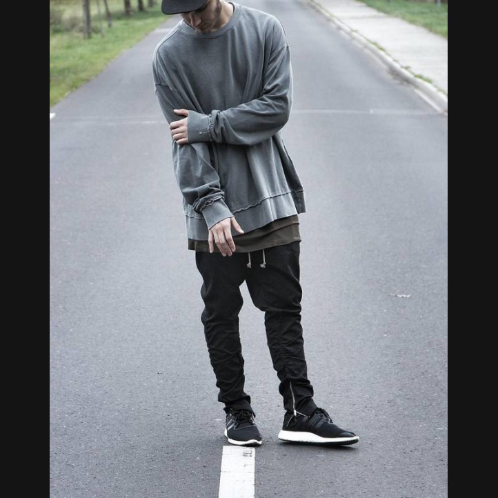 Justin Bieber Zipper Pants | Black