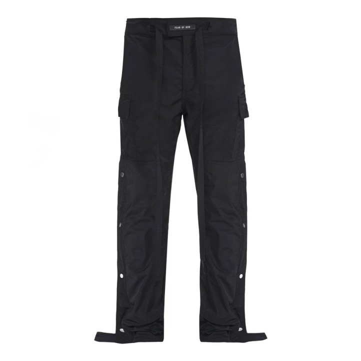 Fear Of God Nylon Cargo Snap Pants "Black"