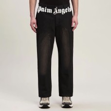 Palm Angels Seasonal Logo Chino Pants | Black