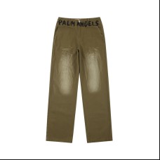 Palm Angels Seasonal Logo Chino Pants | Olive