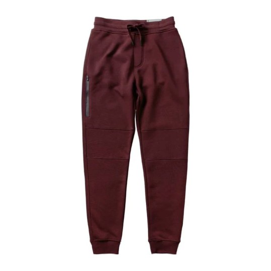 Tech Drawstring Jogger Pants | Burgundy