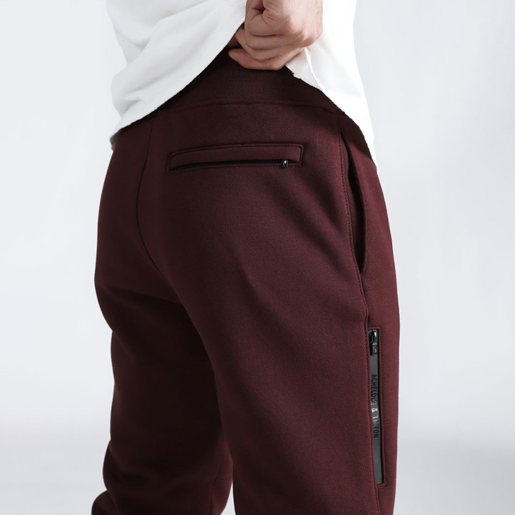 Tech Drawstring Jogger Pants | Burgundy