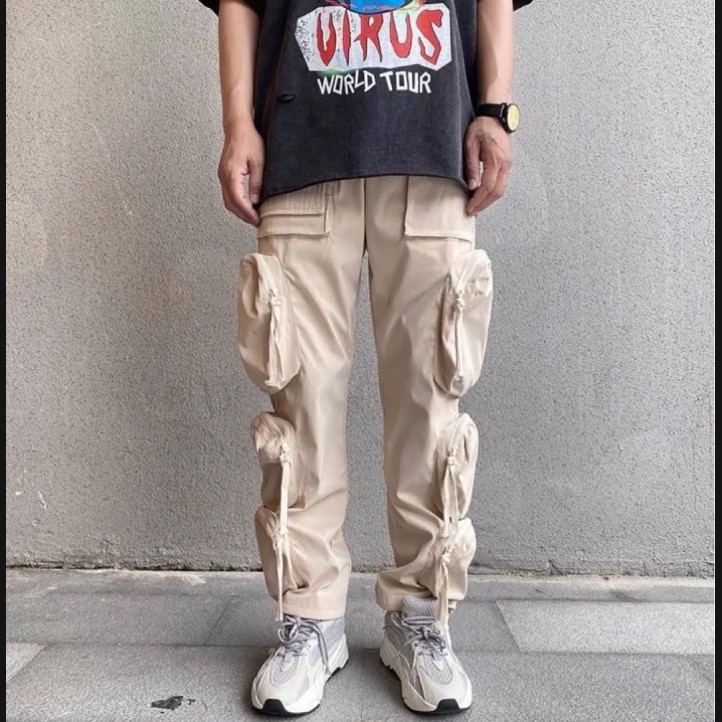 Travis Scott Pocket Cargo Pants | Beige