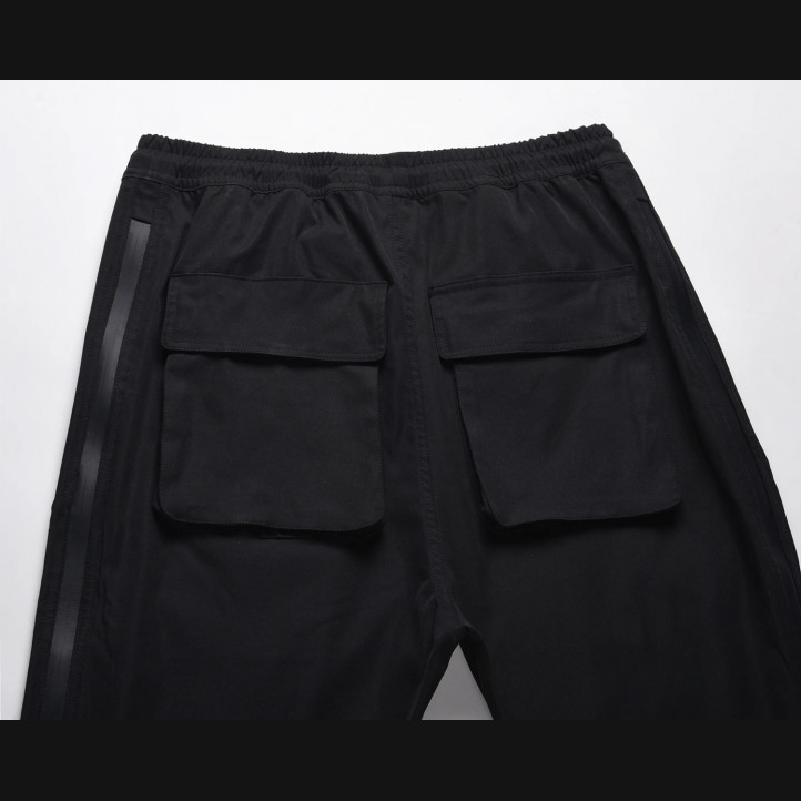 Vibe Side Zipper Drawstring Pants "Black"