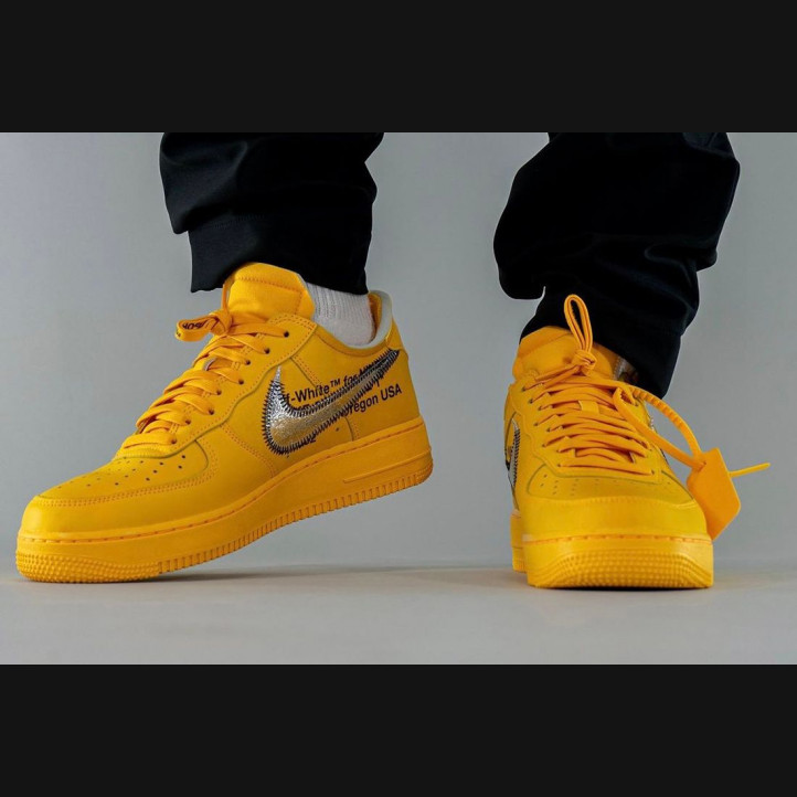 Nike Air Force 1 Low x Off-White "University Gold"