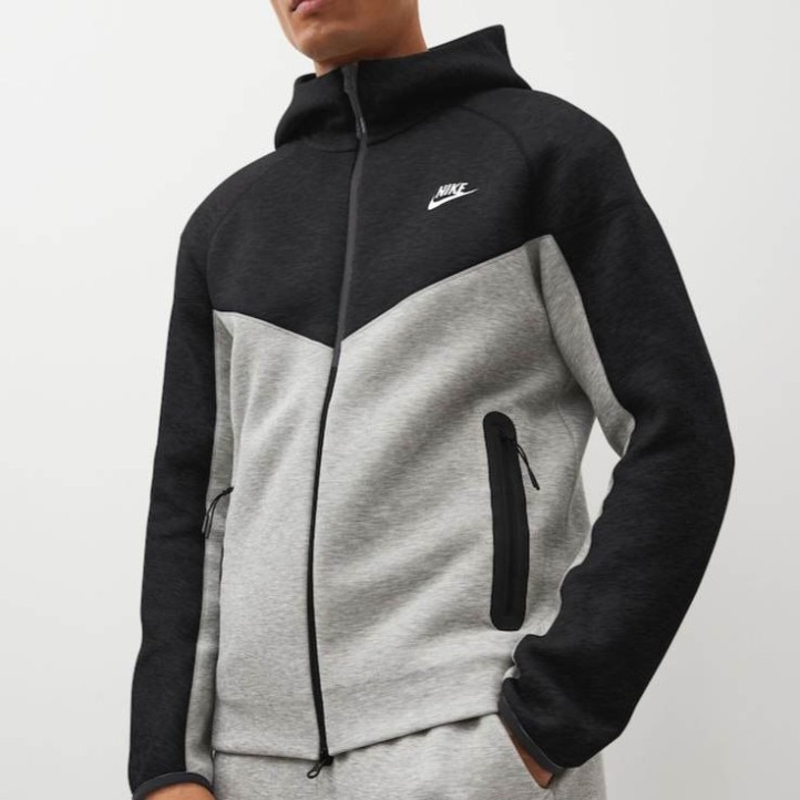 Nike Tech Fleece Zip-Up Hoodie  "Black/Grey" FB8002-013