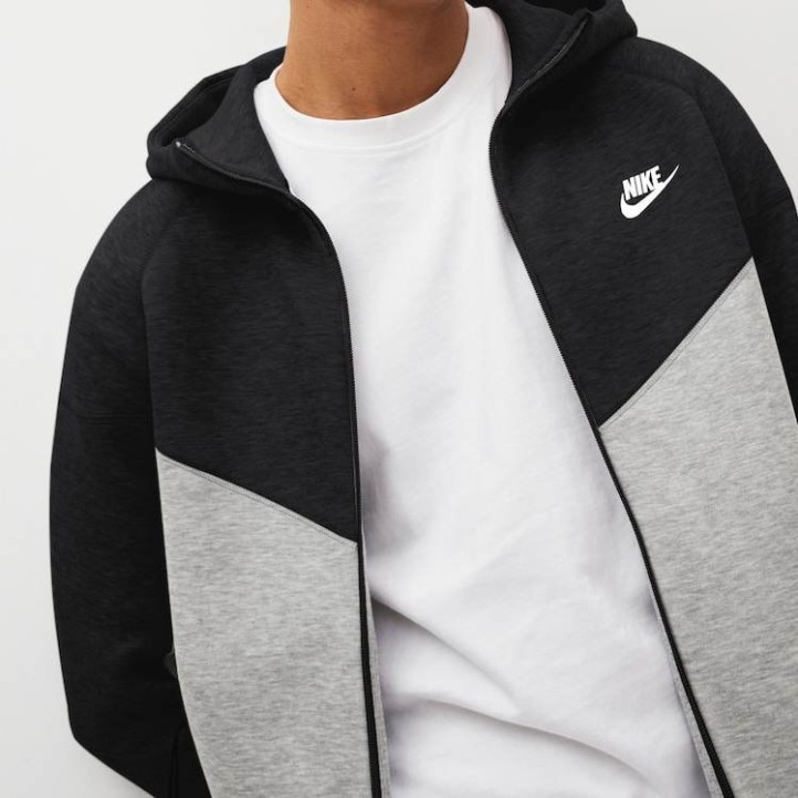 Nike Tech Fleece Zip-Up Hoodie  "Black/Grey" FB8002-013