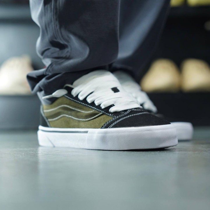 Vans Knu Skool x Potato "Black/Army Green"