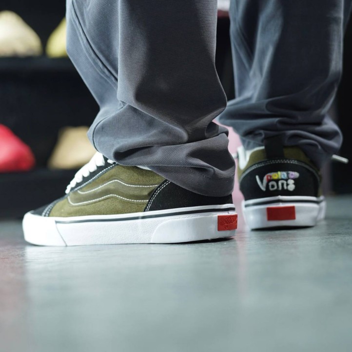 Vans Knu Skool x Potato "Black/Army Green"