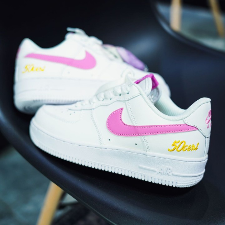 Nike Air Force 1 Low x 50 Cent "White/Pink" WMNS