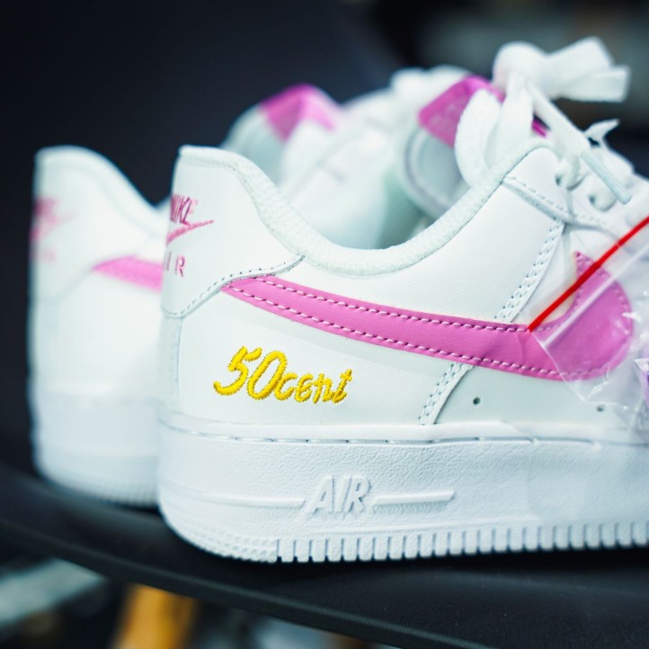 Nike Air Force 1 Low x 50 Cent "White/Pink" WMNS