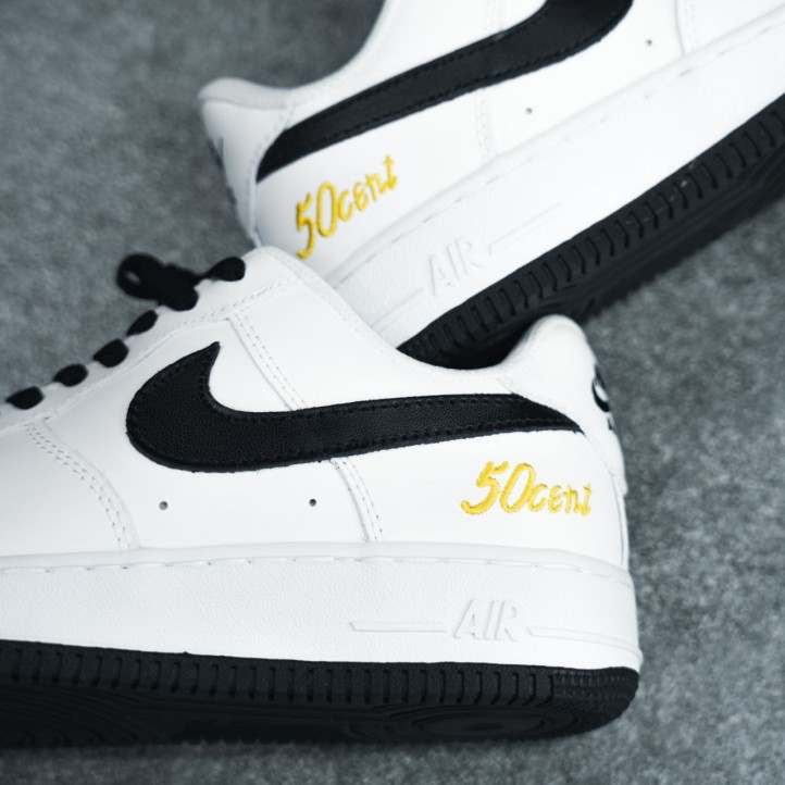 Nike Air Force 1 Low x 50 Cent "White/Black/Yellow"