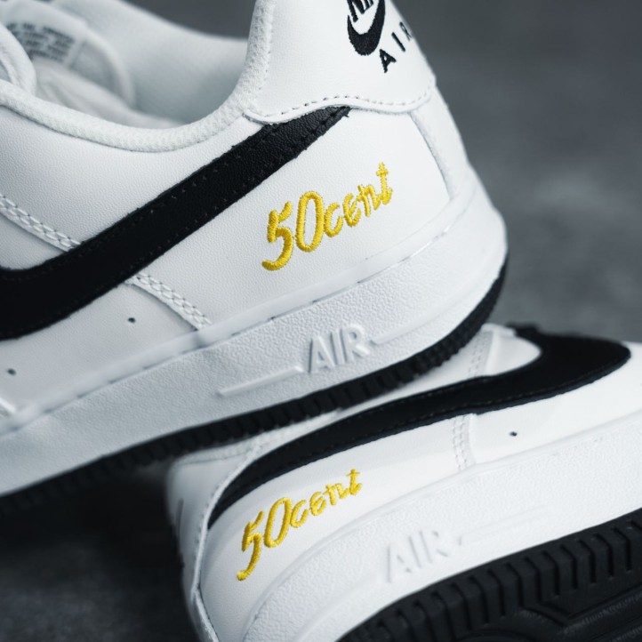 Nike Air Force 1 Low x 50 Cent "White/Black/Yellow"