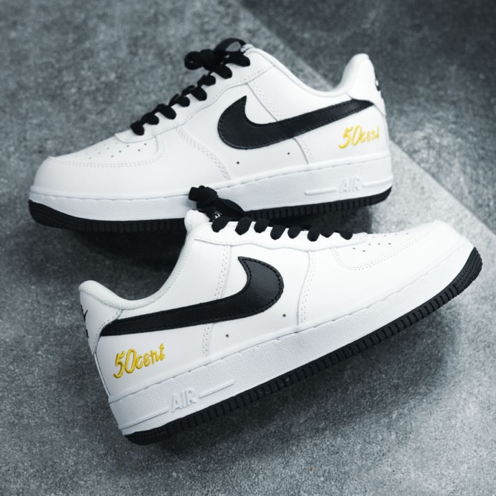 Nike Air Force 1 Low x 50 Cent "White/Black/Yellow"