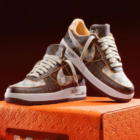 Nike Air Force 1 Low x Louis Vuitton "Brown/Cream" (+Pilot Case)