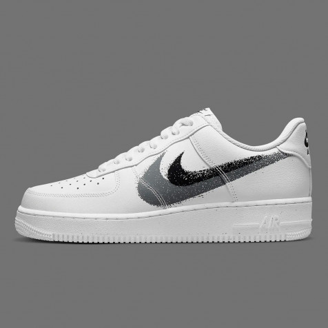 Nike Air Force 1 Low "Spray Paint Swoosh" White/Black/Grey WMNS
