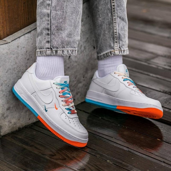 Nike Air Force 1 Low SU19 "Rice/White/Orange/Blue" WMNS