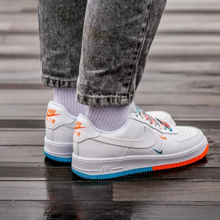 Nike Air Force 1 Low SU19 Rice White Orange Blue WMNS