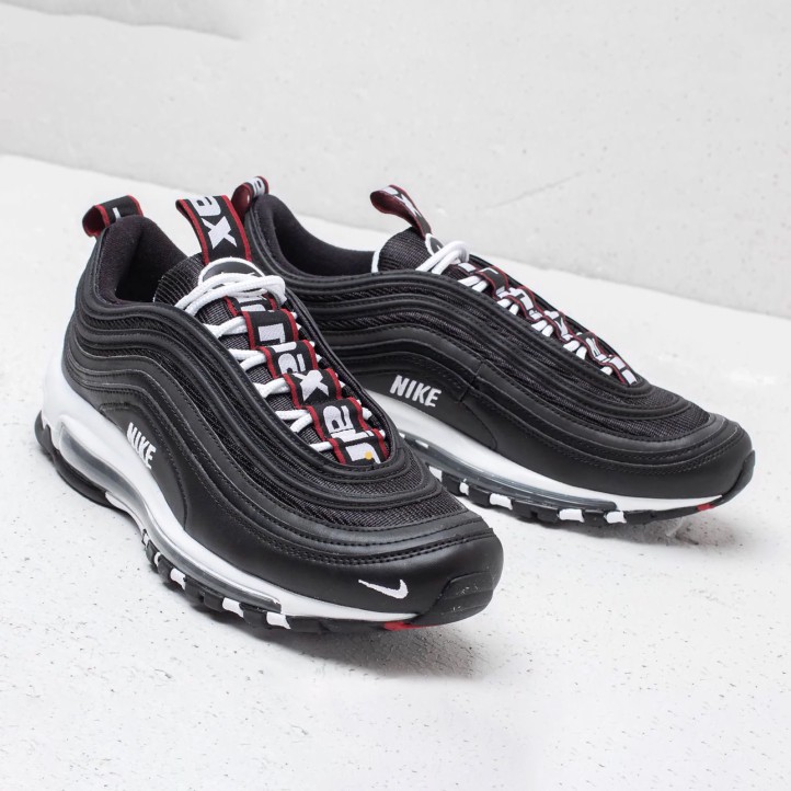 Nike Air Max 97 Premium "Black/White/Varsity Red" WMNS