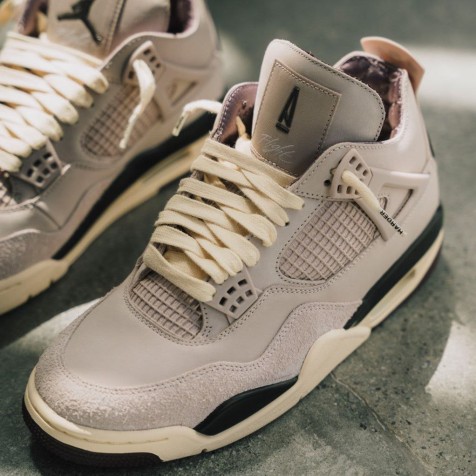 Air Jordan Retro 4 x A Ma Maniere "Fossil Stone"