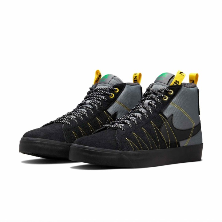 Nike SB Blazer Mid PRM Acclimate Pack "Cool Grey / Yellow"