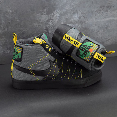 Nike SB Blazer Mid PRM Acclimate Pack "Cool Grey / Yellow"