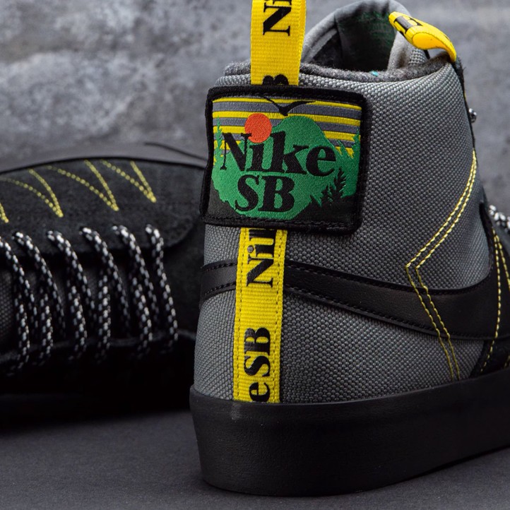 Nike SB Blazer Mid PRM Acclimate Pack "Cool Grey / Yellow"