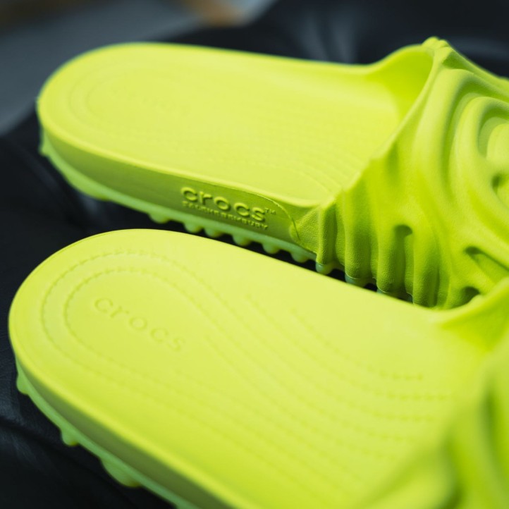 Crocs x Salehe Bembury Pollex Slides "Volt Green"