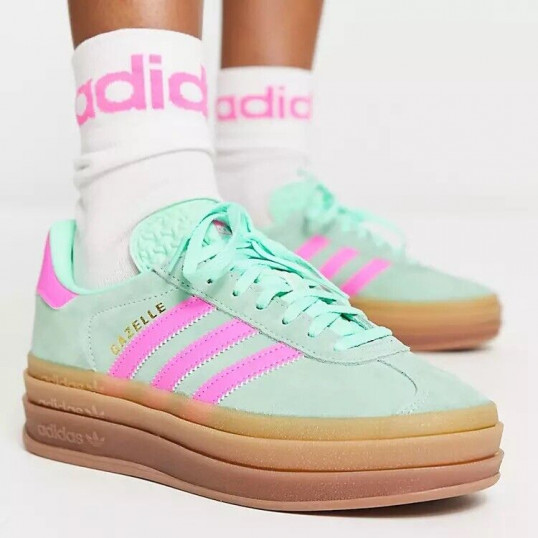 Adidas Gazelle Bold Pulse Mint Pink WMNS