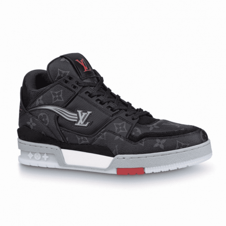 Louis Vuitton LV208 Trainers | Black/Red/Grey