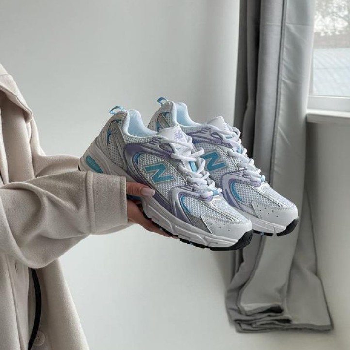 New Balance 530 White/Purple/Light Blue WMNS