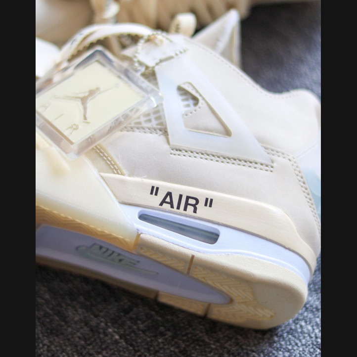Air Jordan Retro 4 x Off-White "Sail"
