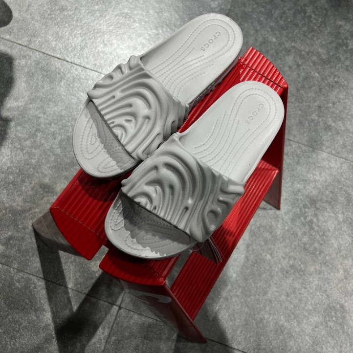 Crocs x Salehe Bembury Pollex Slides "Light Grey"