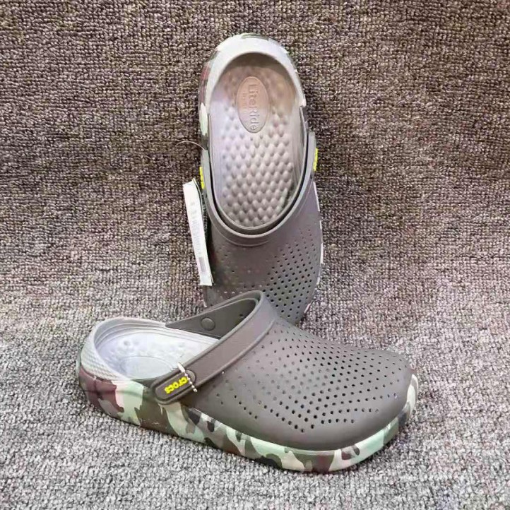 Crocs LiteRide | Grey/Camo Sole