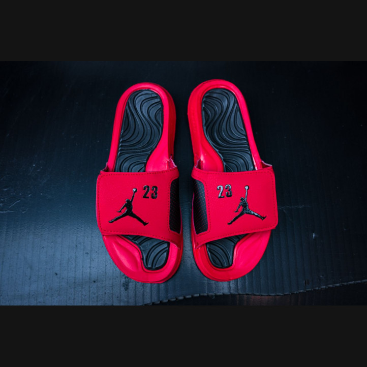 Тапочки Air Jordan Hydro 4 | 23 Logo Красные