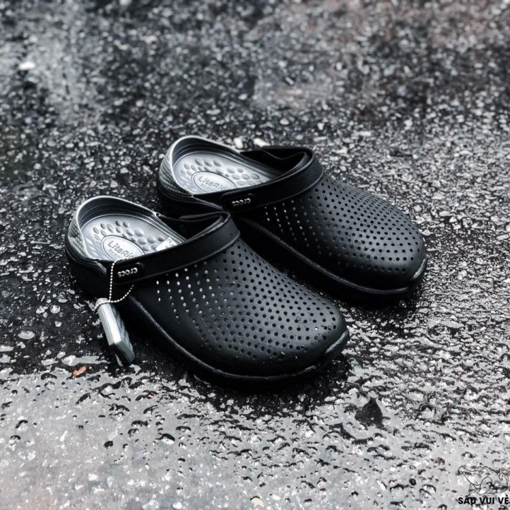 Crocs LiteRide | Black & Slate Grey