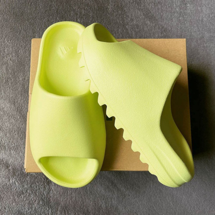 Adidas Yeezy Slides "Glow Green" WMNS