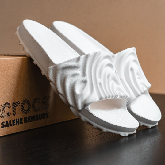 Crocs x Salehe Bembury Pollex Slides "Light Grey"