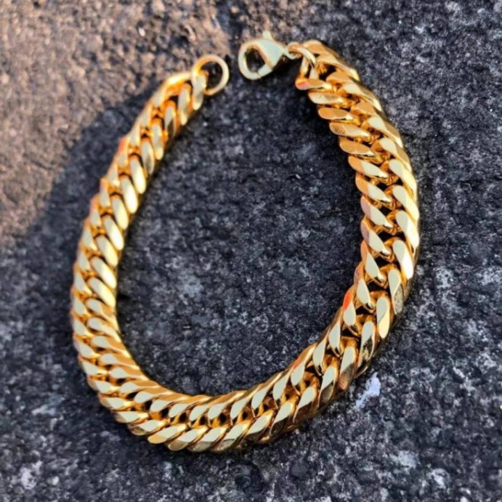 Cuban Bracelet 12mm | Gold