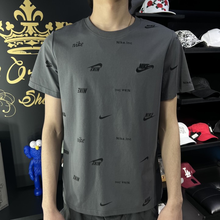 Футболка Nike NSW Tee Club+ AOP | Серая