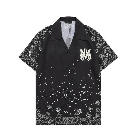 AMIRI Bandana Bleach Shirt | Black