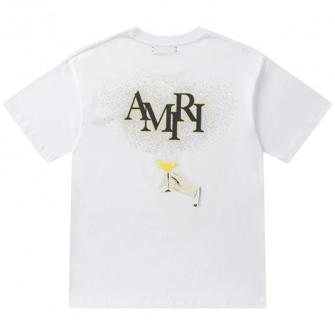 Футболка AMIRI Champagne Crystal-Embellished | White