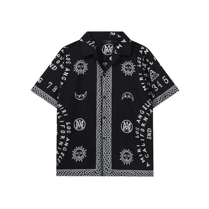 AMIRI Ouija Board Bowling Shirt | Black