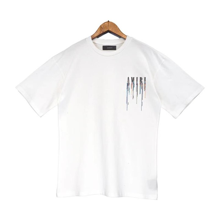 Футболка Amiri Paint Drip Core Logo | White