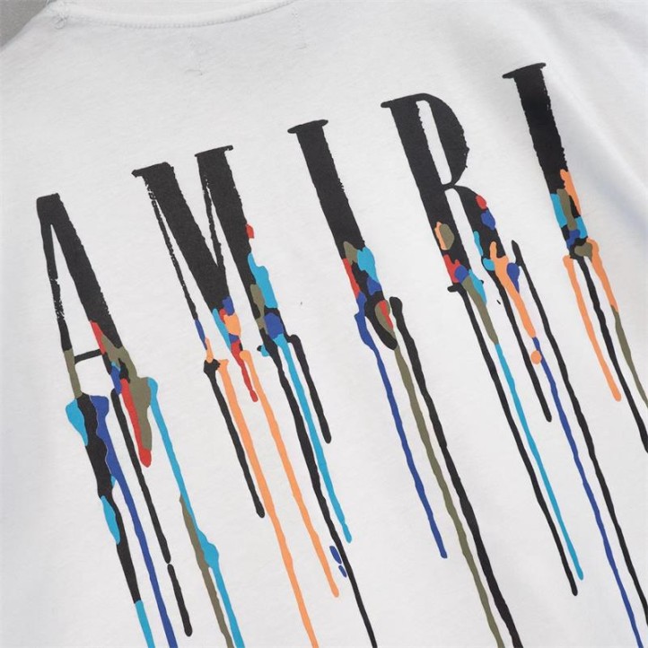 Футболка Amiri Paint Drip Core Logo | White