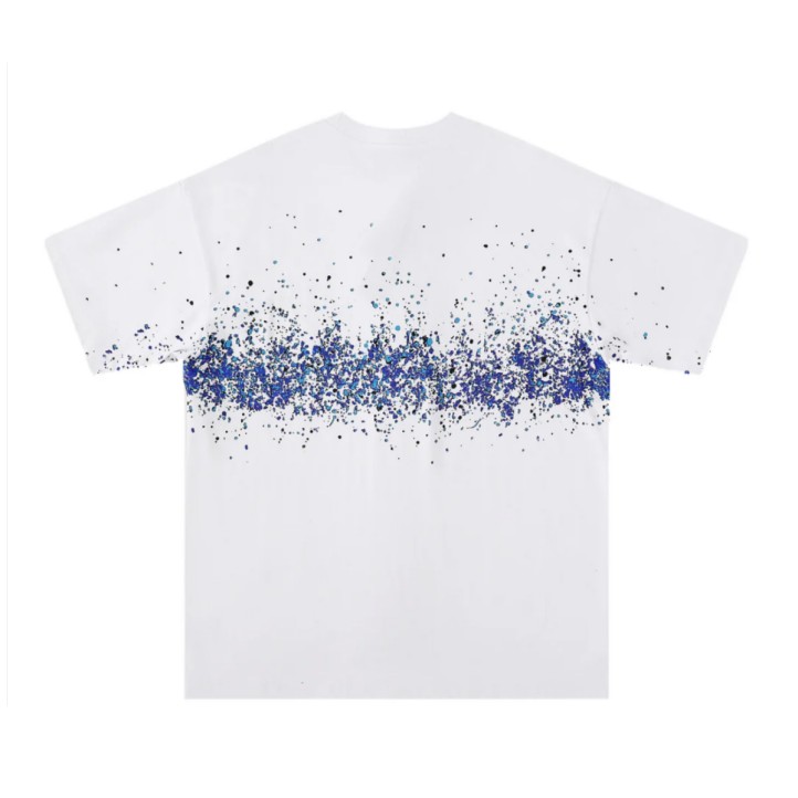 Футболка Amiri Paint Splatter | White/Blue