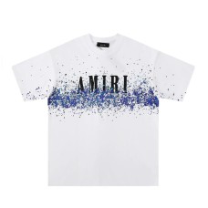 Футболка Amiri Paint Splatter | White/Blue