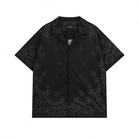 AMIRI Bandana Shirt | Black/Brown