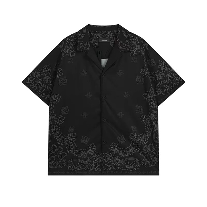 AMIRI Bandana Shirt | Black/Brown